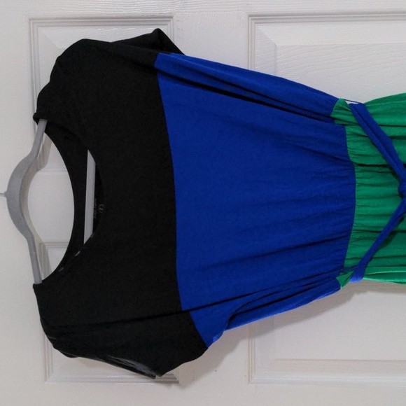 NWT Kensie Colorblock Dress, Size L - Picture 2 of 8